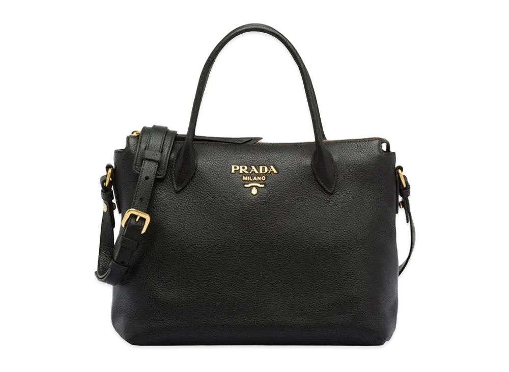 PRADA Leather Handbag "Black"