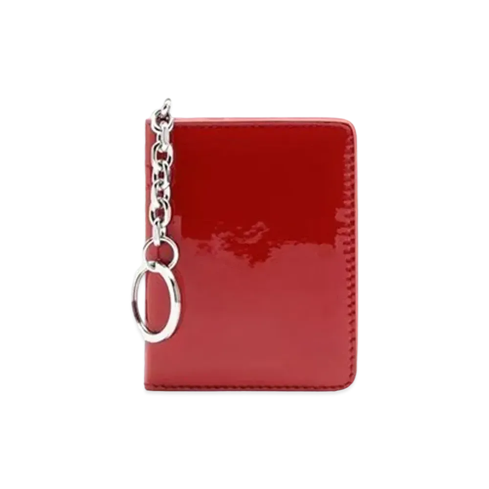 Maison Margiela Calf Leather Keyring Wallet "Red"