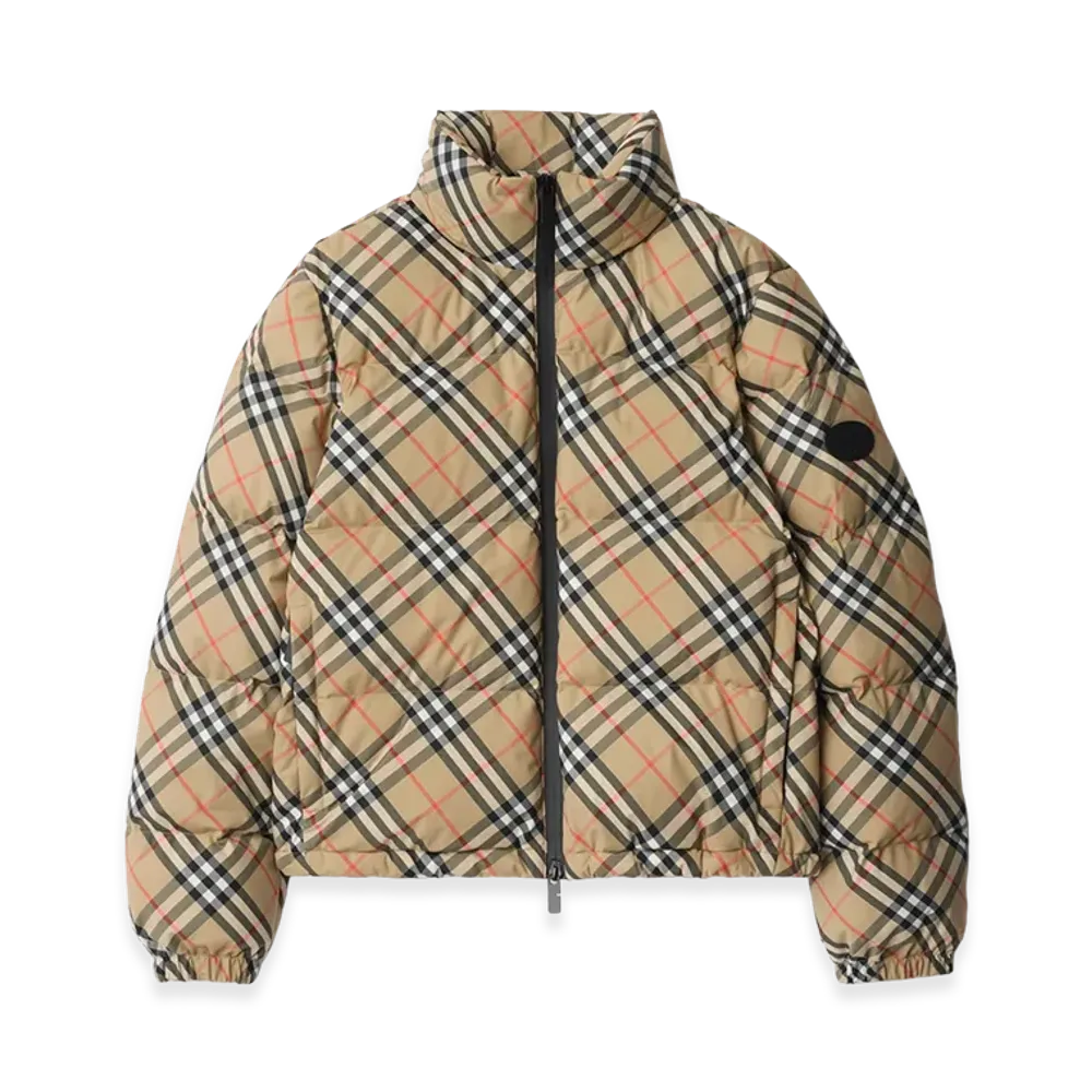 Burberry Women's Check Down Jacket "Sand"