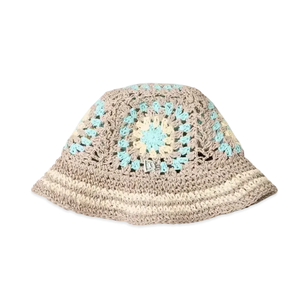 NEW ERA Crochet Knit Bucket Paper "Beige"