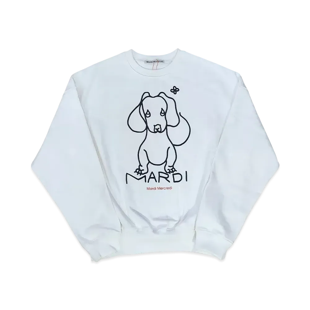 Mardi Mercredi Sweatshirt Ddanji Ch.02 "White Black"