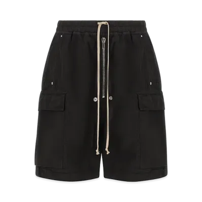Rick Owens DRKSHDW Cargobela Bermuda Shorts "Black"