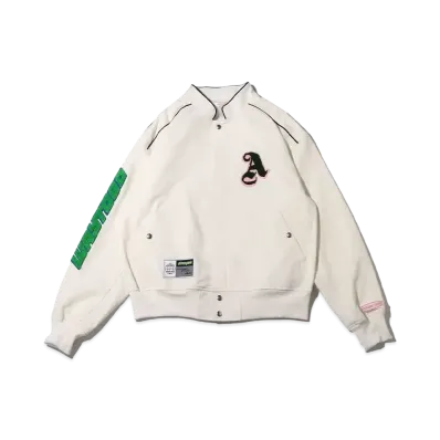 atmos pink Sagara Patch Racing Jacket "White"