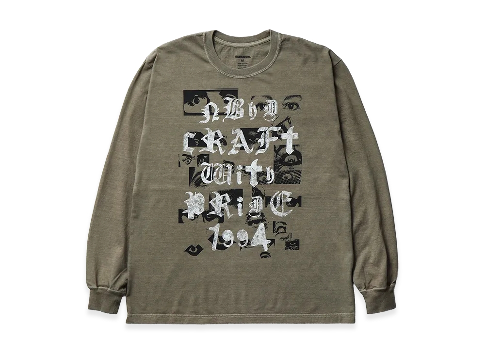 NEIGHBORHOOD Nh . Tee LS-5 "Olive Drab"