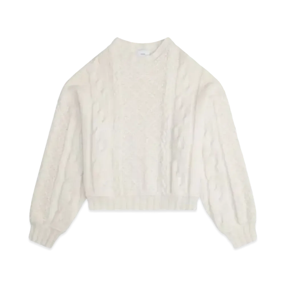 RHUDE Cable Knit Crewneck "Creme"