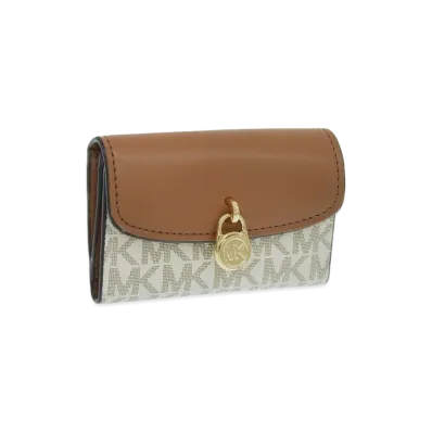 MICHAEL KORS Women's Lyra Coin Case "White"