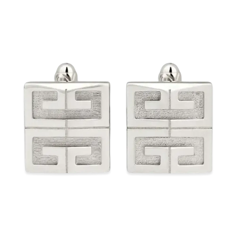 GIVENCHY 4G Cufflinks In Metal "Silver"