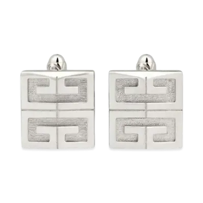 GIVENCHY 4G Cufflinks In Metal "Silver"