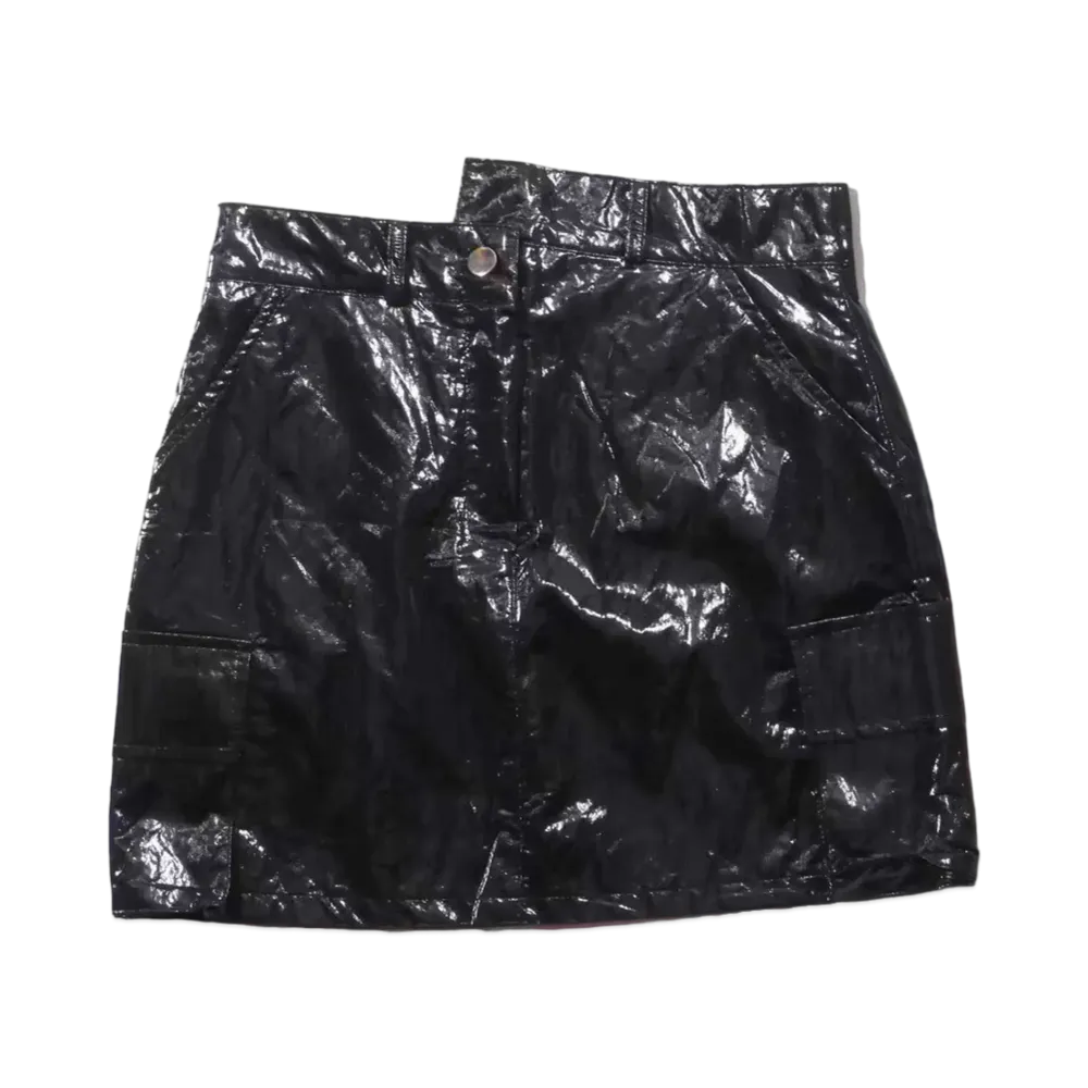 atmos pink Shiny Miniskirt "Black"