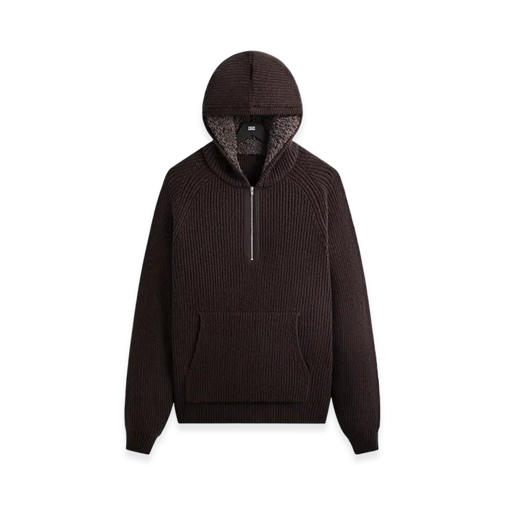 Kith Merino Knit Quarter Zip Hoodie "Kindling"