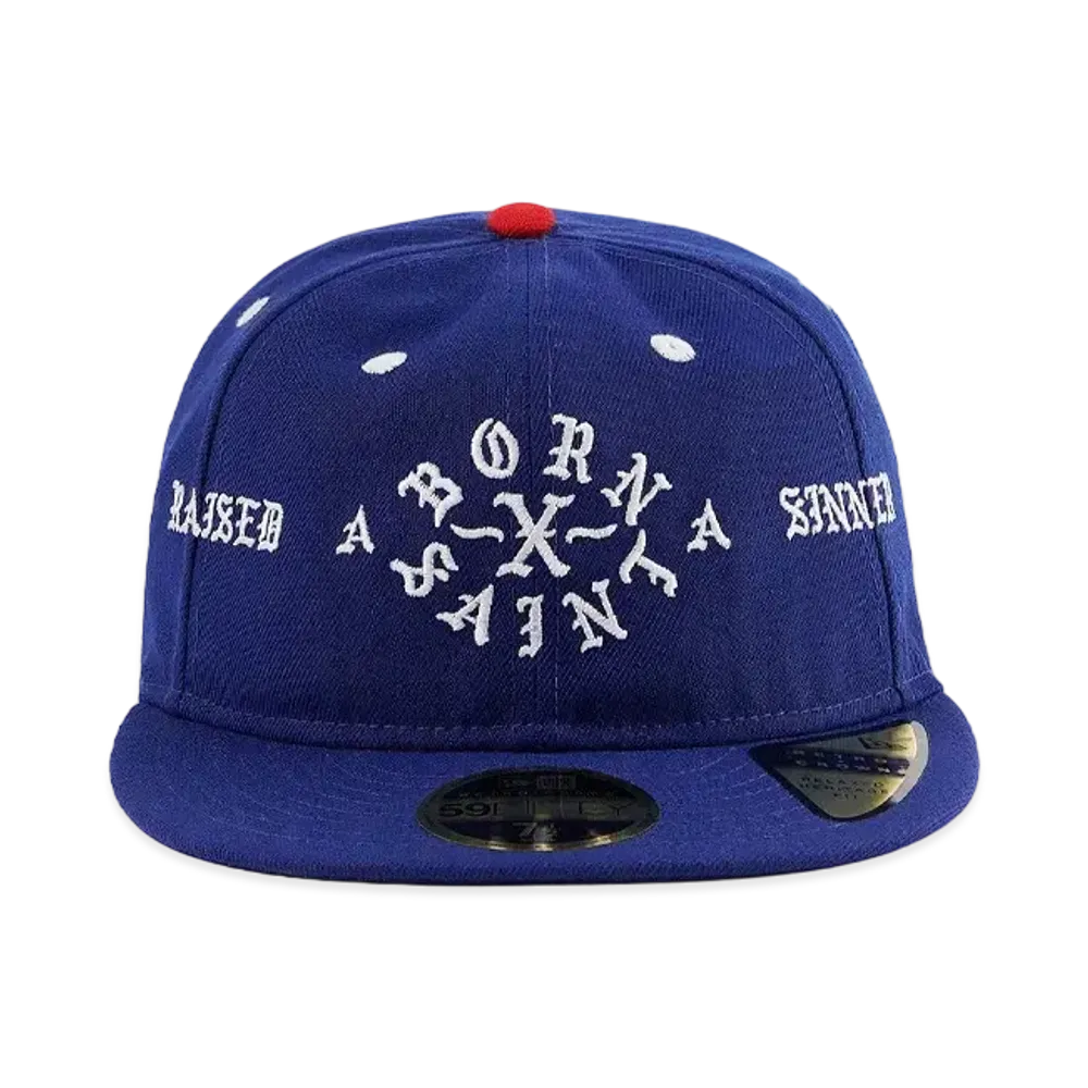 NEW ERA x SAINT Mxxxxxx x BORN & RAISED 59FIFTY Baseball Cap "Blue"