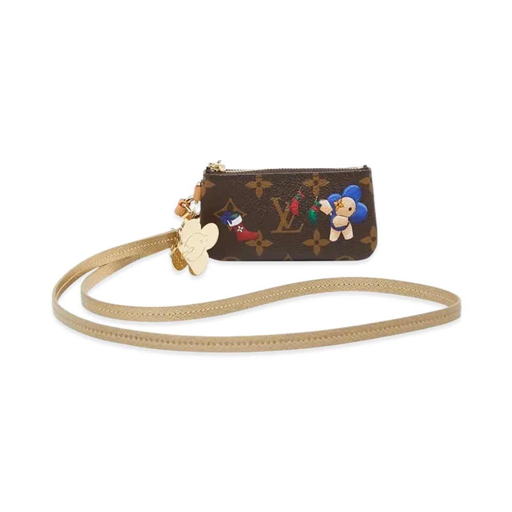 Louis Vuitton Vivienne Winter Holiday Phone Holder "Brown / Gold"