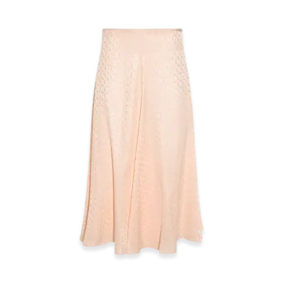 FENDI Women's FF Silk Skirt "Rose"