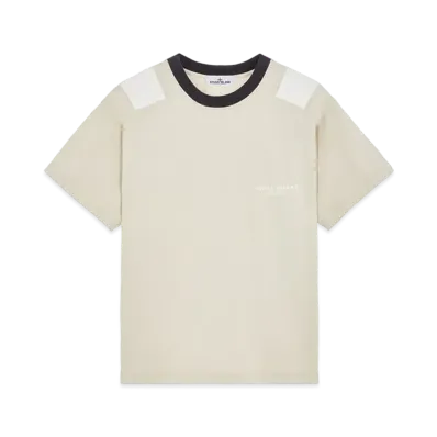 Stone Island 223X3 Marina Crew Neck T-Shirt "Mastic White"