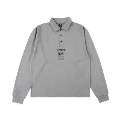 umbro x WIND AND SEA L/S Polo Shirt "Gray"