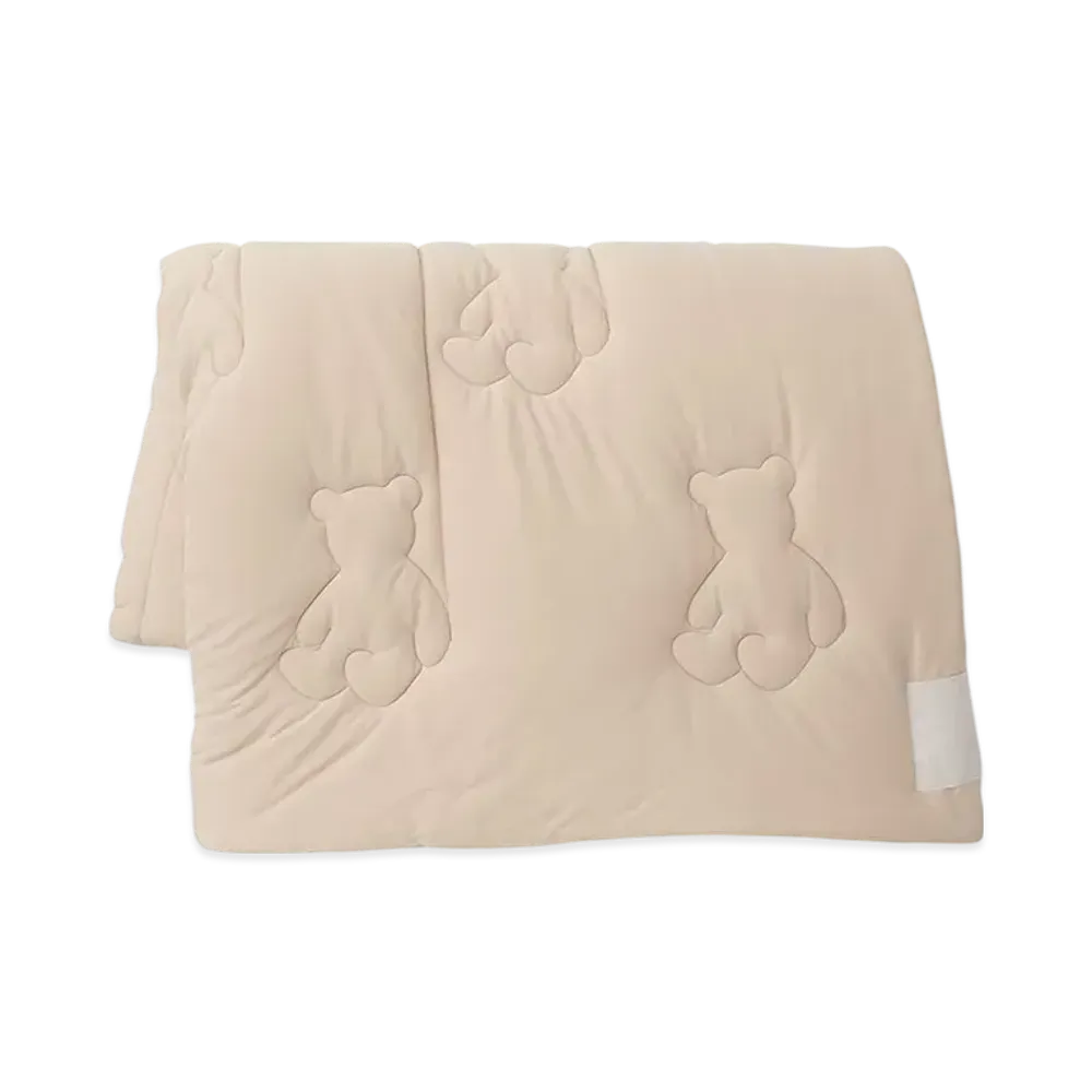 GELATO PIQUE Sleep Bear Pattern Quilt Blanket "Beige"