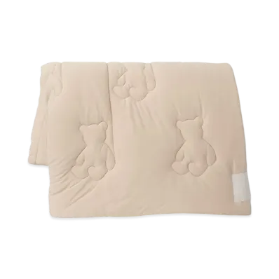 GELATO PIQUE Sleep Bear Pattern Quilt Blanket "Beige"