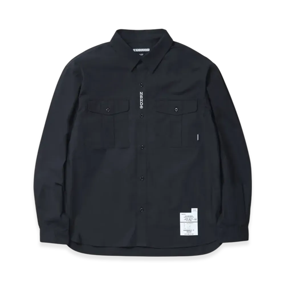 NEIGHBORHOOD Officer Shirt LS "Black"
