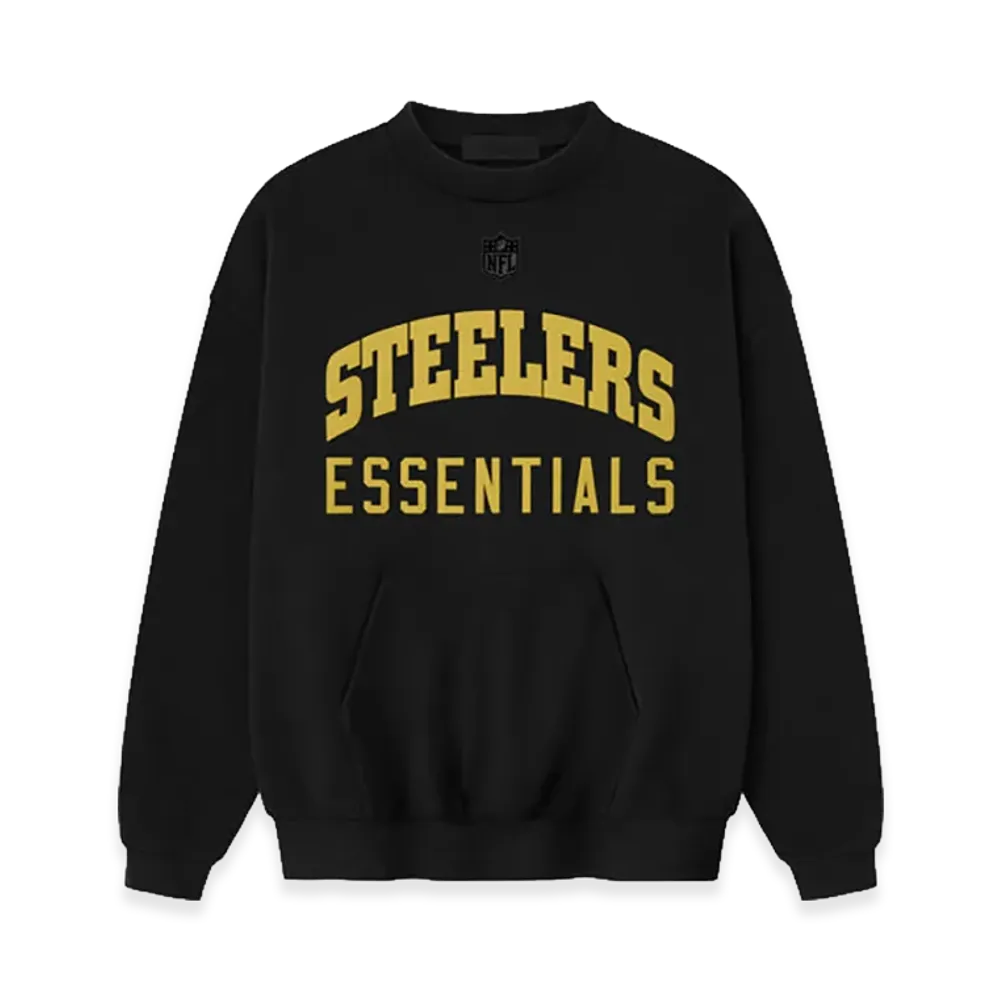 FEAR OF GOD ESSENTIALS Steelers Sport Crewneck "Black"