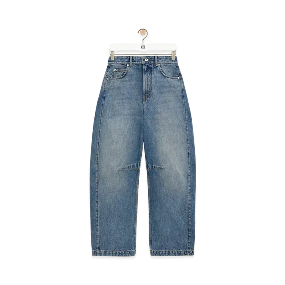 LOEWE Anagram Barrel Jeans "Washed Denim"