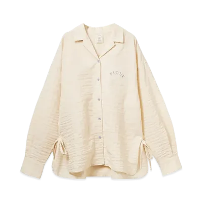 GELATO PIQUE Ribbon Shirt & Shorts Set "Off White"
