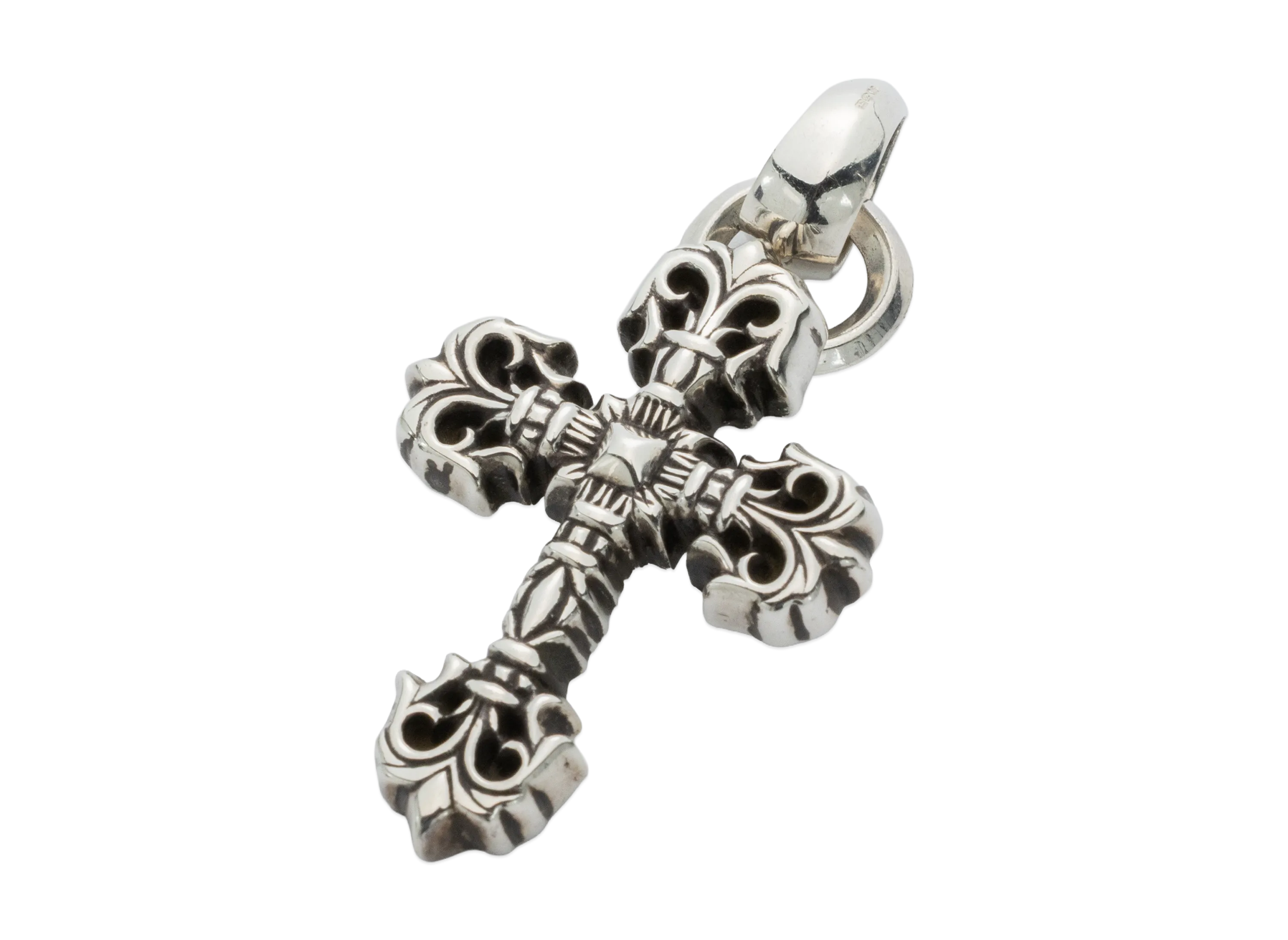 Chrome Hearts Filigree Cross Pendant XS with Plain Bail "Silver"