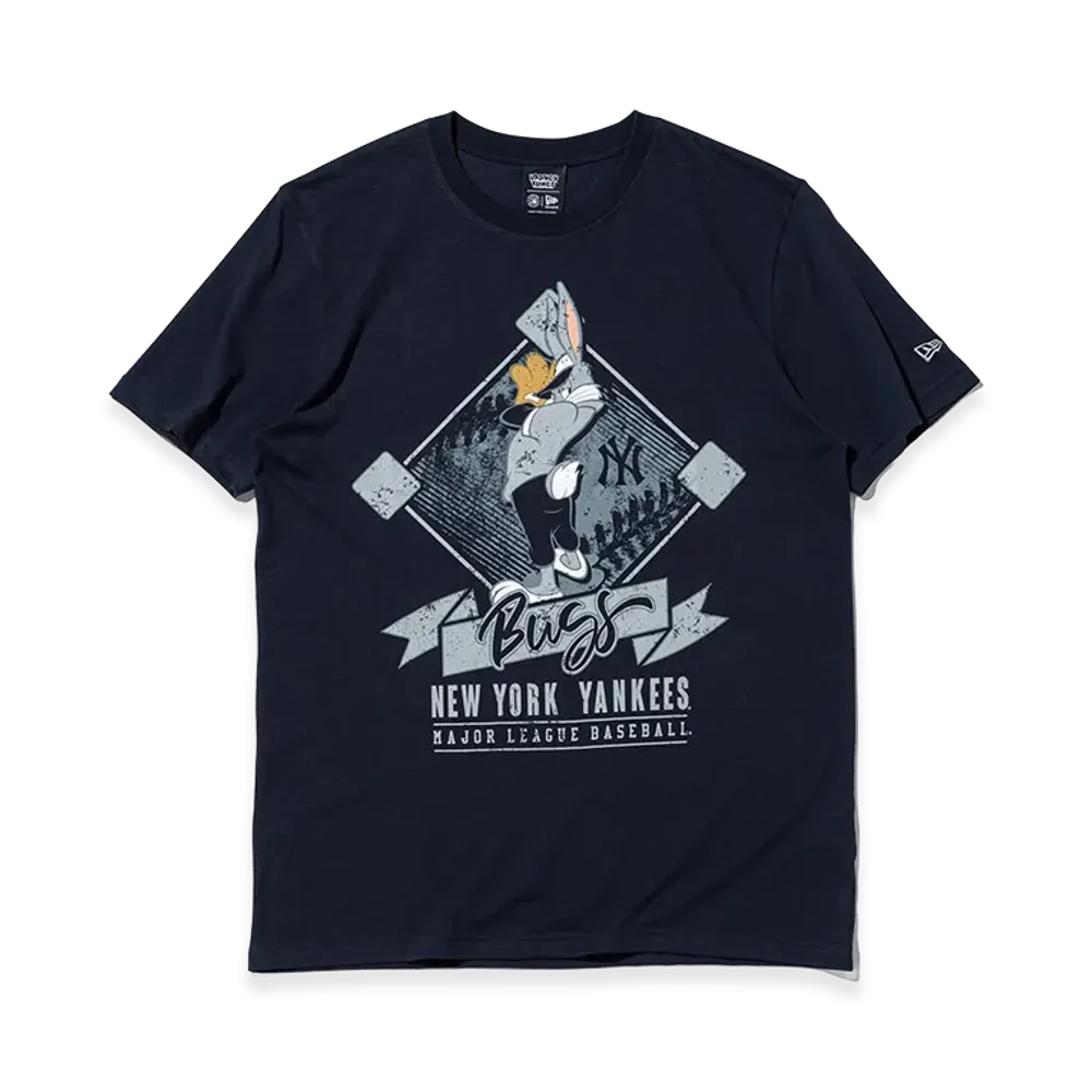 NEW ERA x Looney Tunes x MLB Short Sleeve Cotton T-Shirt New York Yankees Bugs Bunny "Navy"