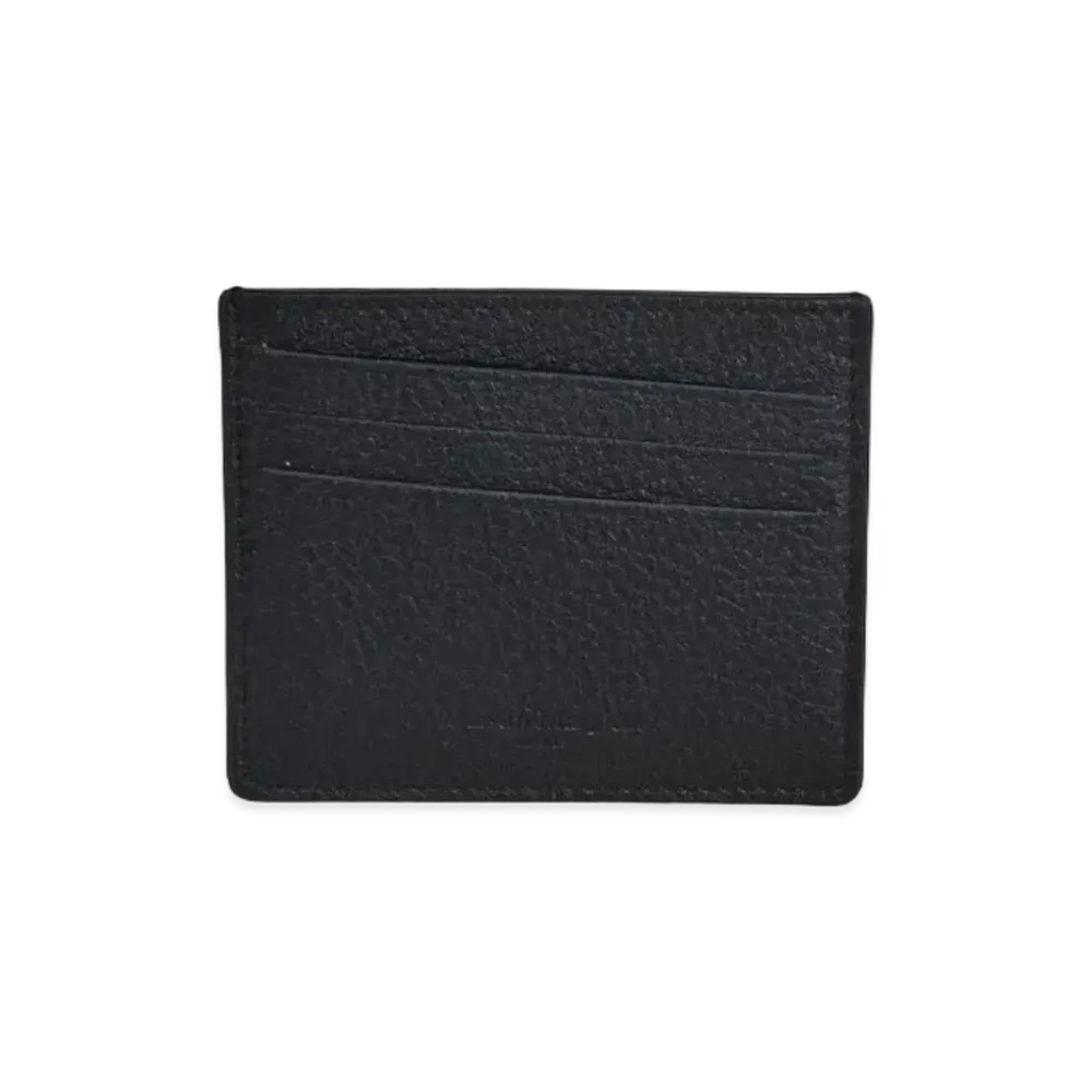 Maison Margiela Black Logo Leather Card Holder "Black"