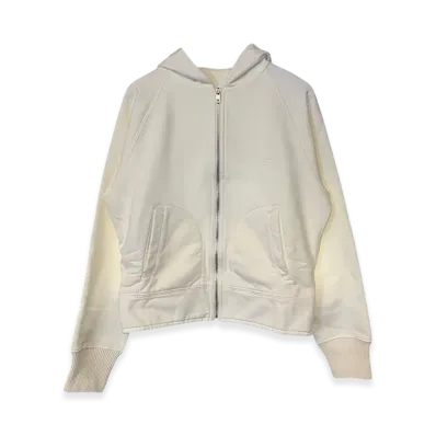 Maison Margiela Women's Cotten Zip Up Hoodie "White"