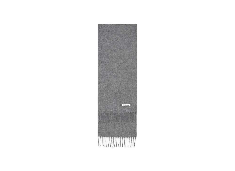 Jil Sander Wool Scarf "Gray/Dark Grey"