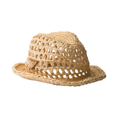 PRADA Crochet Fedora "Natural"