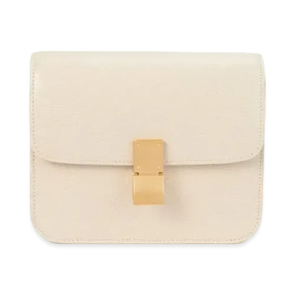 CELINE Teen Classic Bag in calfskin Liégé "Linen"