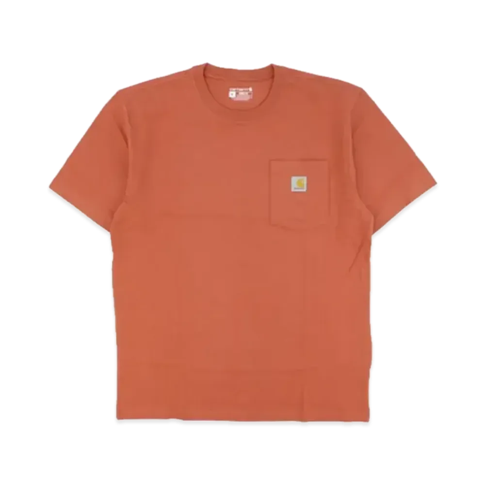 カーハート リラックスフィット ヘビーウェイト ショートスリーブ ポケット Tシャツ "テラコッタ"