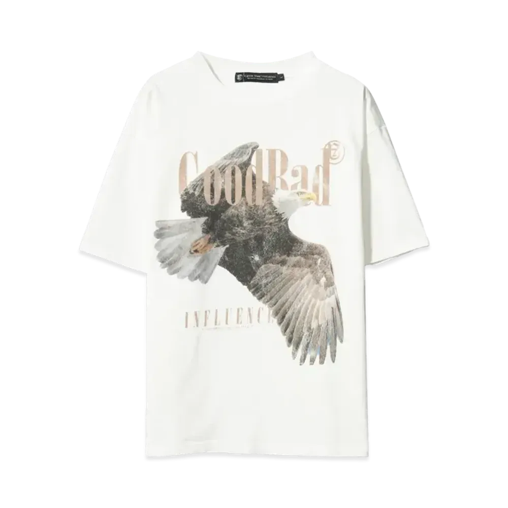 A GOOD BAD INFLUENCE Hawk T-SHIRT "WHITE"