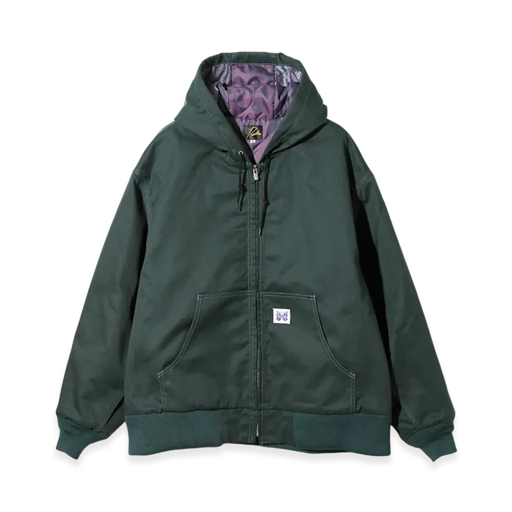 NEEDLES Zipped Work Hoody PE/C Twill "Green"