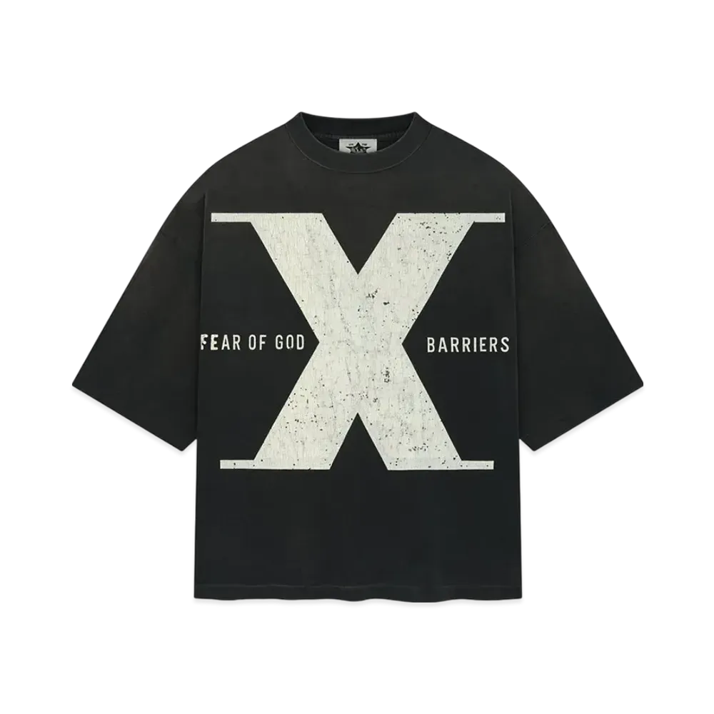 FEAR OF GOD x Malcolm X Off Black American Luxury S/S Tee "Off Black"