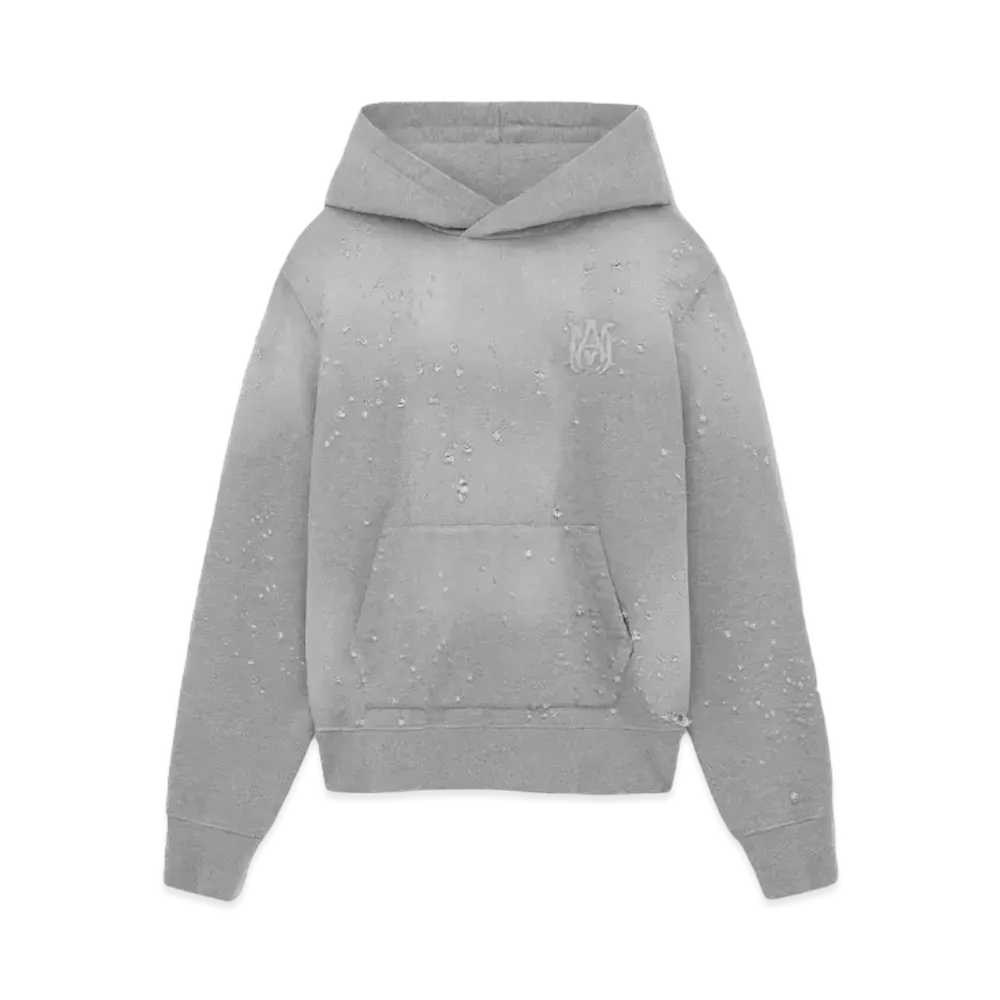 AMIRI MA Shotgun Embroidered Hoodie "Grey"