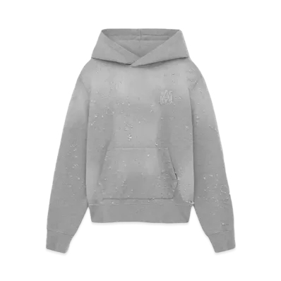 AMIRI MA Shotgun Embroidered Hoodie "Grey"