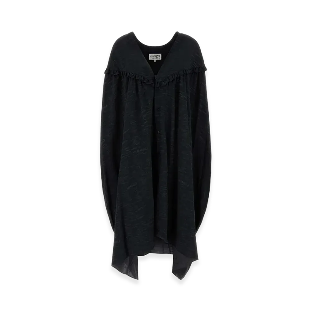 MM6 Maison Margiela Women's Jersey Shirt Dress "Black"