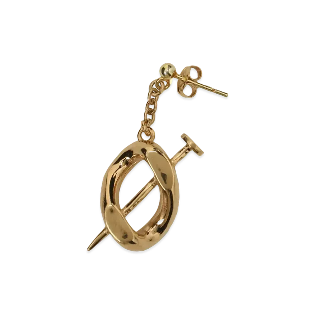 Ground Y x Jujutsu Kaisen Kugisaki's Nail Golden Ear Piercing "Gold"