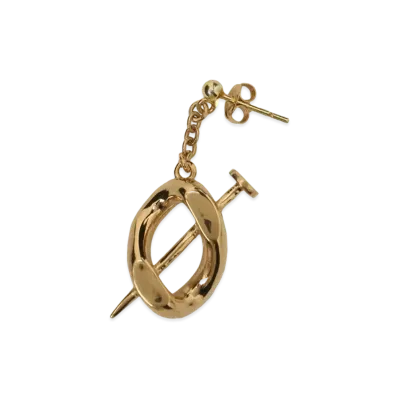 Ground Y x Jujutsu Kaisen Kugisaki's Nail Golden Ear Piercing "Gold"