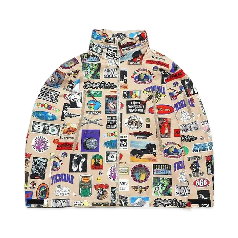 Supreme GORE-TEX Stickers Shell Jacket "Tan"