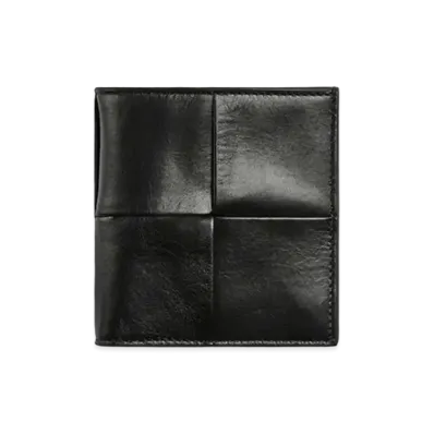 Bottega Veneta Slim Bi-Fold Wallet "Black"