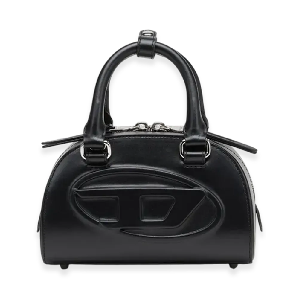 Diesel 1Dr Dome Crossbody 1Dr Dome-Leather Mini Bowling Bag "Black"