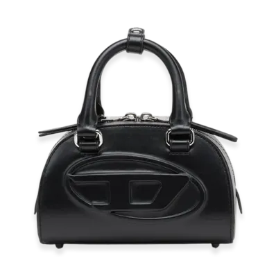 Diesel 1Dr Dome Crossbody 1Dr Dome-Leather Mini Bowling Bag "Black"