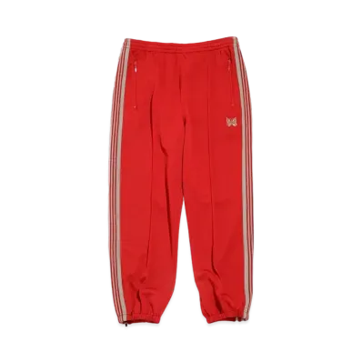 Needles ZIPPED TRACK PANT - POLY SMOOTH "Red"