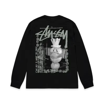 Stussy Landin LS Tee "Black"
