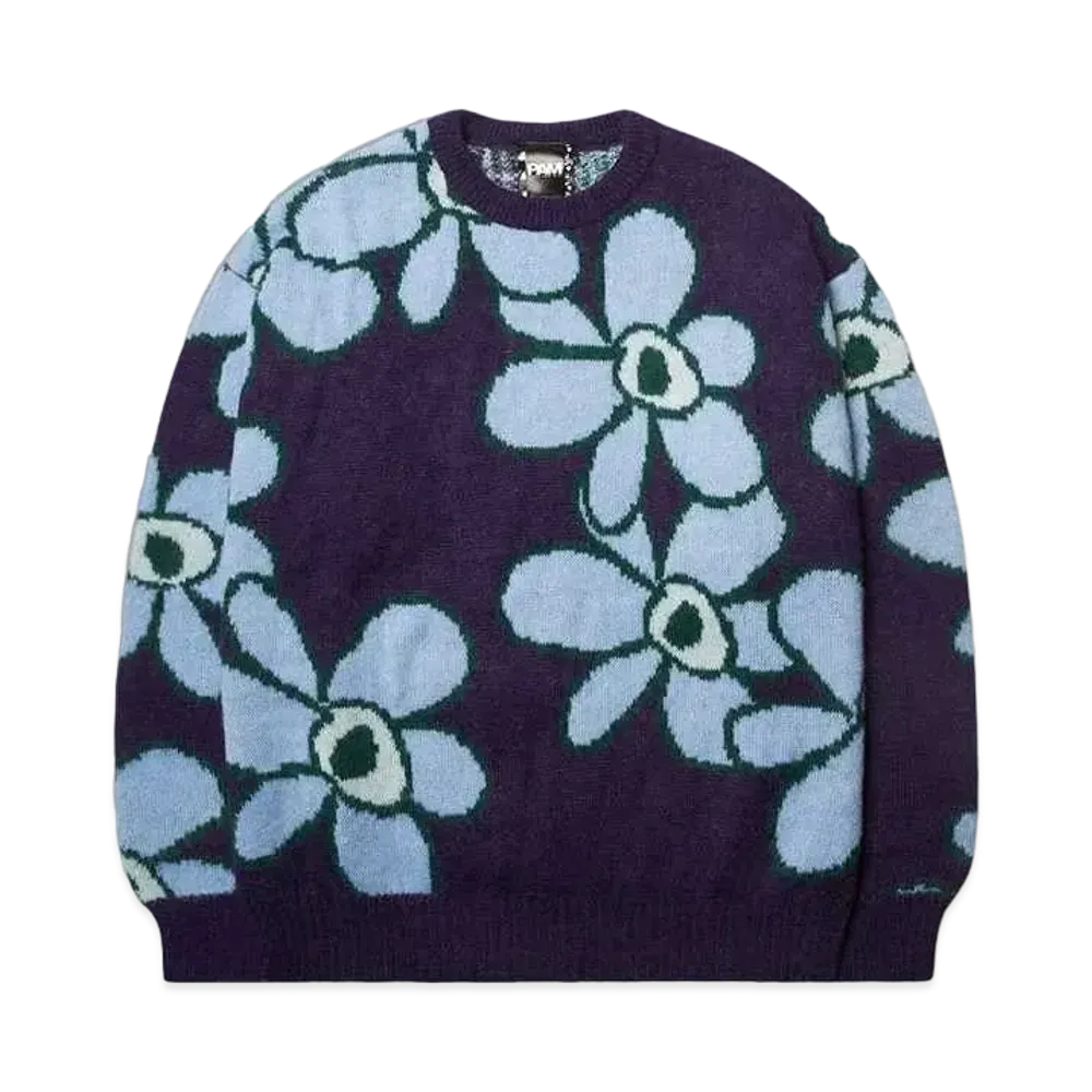 P.A.M. DR.OCTAGON KNITTED JUMPER "BLUE FLOWERS"