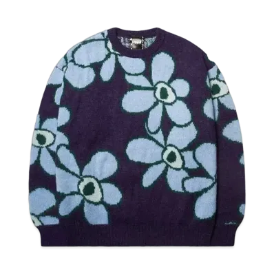 P.A.M. DR.OCTAGON KNITTED JUMPER "BLUE FLOWERS"