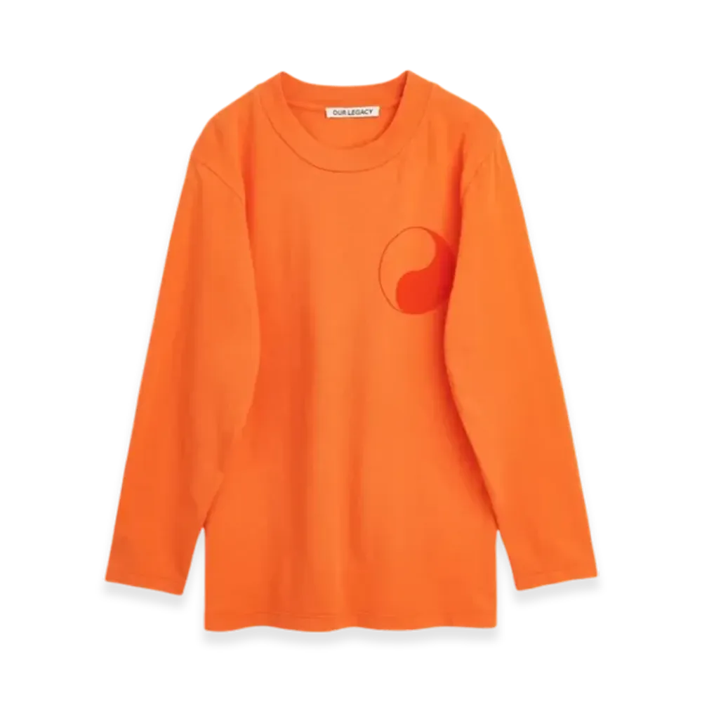 OUR LEGACY Kids Work Shop Box Long Sleeve "Red Orange"